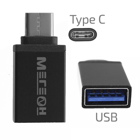 Переходник МЕГЕОН 33201К (USB-A мама - USB-C папа) купить по низкой цене | МАКСПРОФИТ